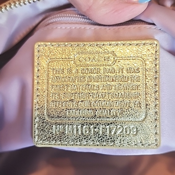 Coach Signature Tartan Plaid Hobo Bag - Picture 8 of 12